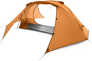 1 Person Tent Lightweight Backpacking Tent Double-Layer Can Use with Elevated Sleeping Platform Camp Bed for 4 Season