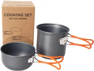 1 Set Camping Cooker Mini Kettle Dish Camp Stove Camping Stove Car Ceiling Cargo Net Multi Camping Pans Aluminum Picnic Mat Pie Air Collapsible Washing Basket Kilos Aluminum Alloy