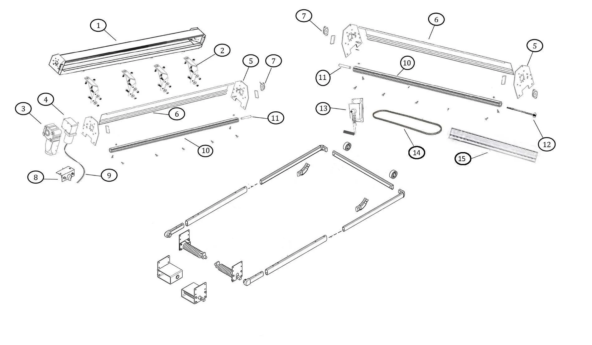 10 Spring Aluminum Under-body Tarp System