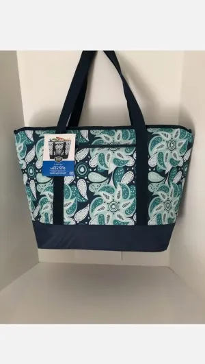 12 Gallon Insulated Mega Tote Bag Navy/Green