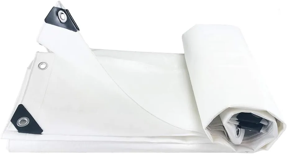 12 Mil 12x16FT Multi Purpose Tarp Cover Waterproof with Reinforced Edges Heavy Duty Tarpaulin Cover UV & Rip Resistant Boat RV Canopy Camping Tent Tarp Shelter Cover