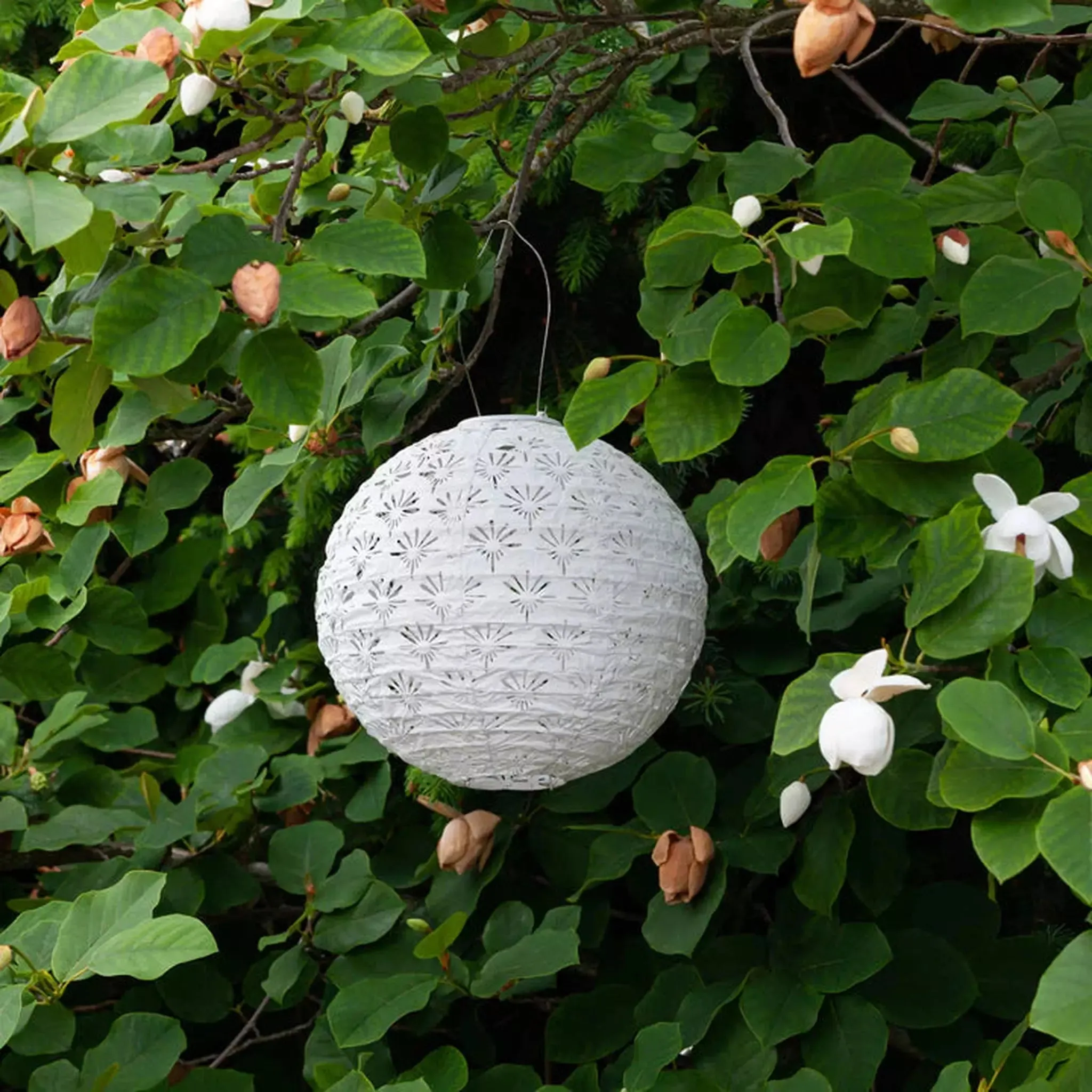 12" Deco Globe Solar Lantern