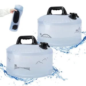 13L Camping Portable Water Bag Outdoor Hiking Travel Emergency Car Water Storage Equipment Home Living Water Tanks Foldable Water Container