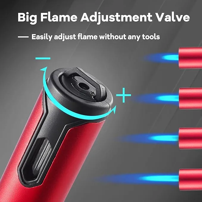 2 Pack Candle Lighter Electric Butane Torch Lighter Plasma Dual Arc Lighter USB Rechargeable Lighter Safety Switch Flameless Windproof Refillable Butane Long Lighter for Camping BBQ Home Kitchen Grill