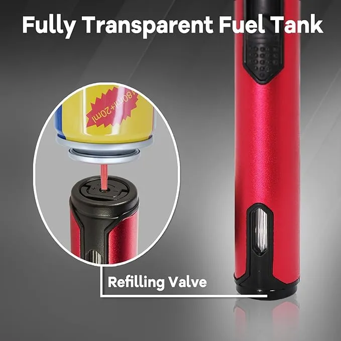 2 Pack Candle Lighter Electric Butane Torch Lighter Plasma Dual Arc Lighter USB Rechargeable Lighter Safety Switch Flameless Windproof Refillable Butane Long Lighter for Camping BBQ Home Kitchen Grill