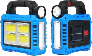 2 Pack Solar Lantern, LED Flashlight for Power Outages, Portable Camping Essentials Lights, Rechargeable Battery Powered Tent Lights for Emergency, Hurricane, Survival Kits, Operated Lamp