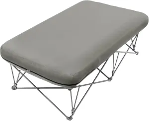 2 Person Camping Cot, Folding Camping Bed with Inflatable Air Mattress and Carry Bag (not Included The Airpump)(Grey-Twin)