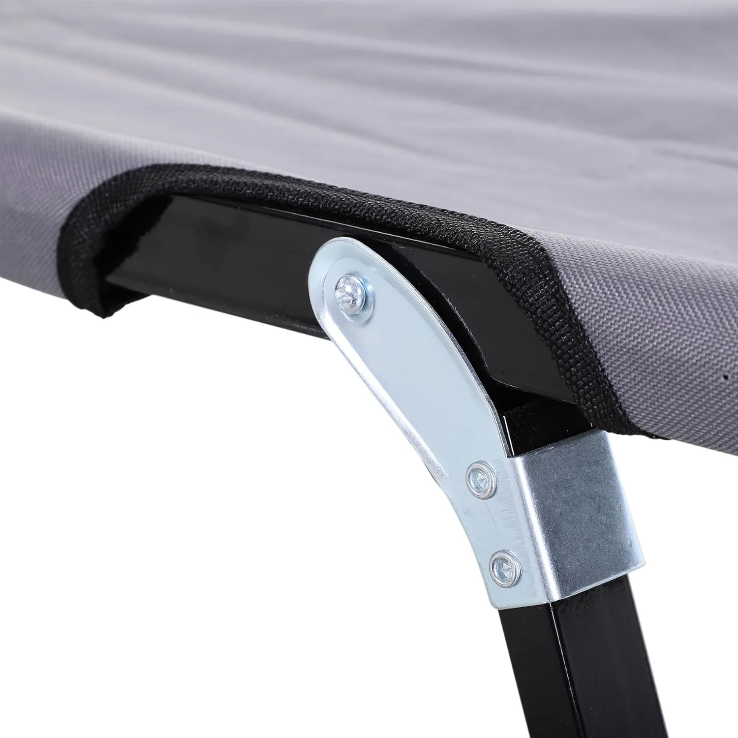 2 Person Camping Cot for Adults - 50" Wide Portable Sleeping with Carry Bag, Elevated Bed, Grey Unforgettable Outdoor Experiences Folding Extra Bed Comfortable Trips and Adventures,