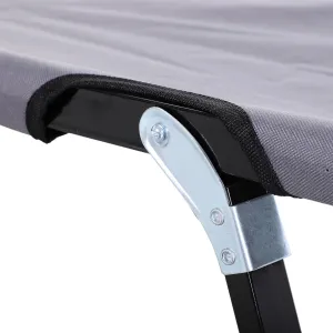 2 Person Camping Cot for Adults - 50" Wide Portable Sleeping with Carry Bag, Elevated Bed, Grey Unforgettable Outdoor Experiences Folding Extra Bed Comfortable Trips and Adventures,