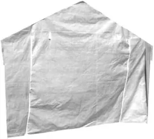 20' Front Panel White Canopy Replacement Entrance Front Wall Panel with Zippers (Front Panel) Velcro Role Up Optional