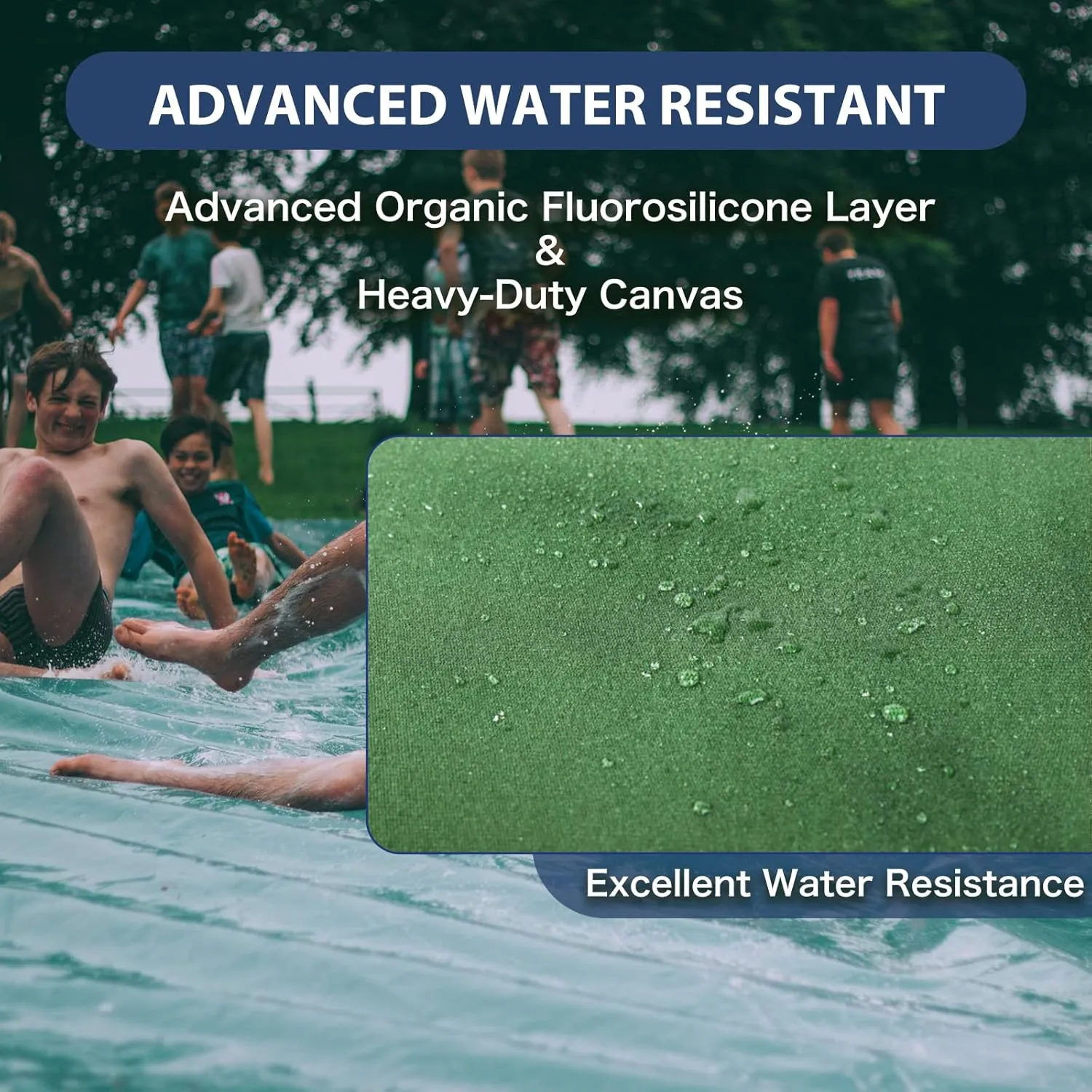 20’x24’ Canvas Tarp Heavy Duty Water Resistant Tarpaulins with Aluminum Grommets,UV Resistant, 22Mil Multipurpose Drop Cloth, 14oz Cover Sheet for Outdoor and Indoor Use with Ropes Green