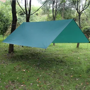 210T 300cm x 300cm - Waterproof, Lightweight,Ripstop Compact & Strong Green Tarpaulin for Camping