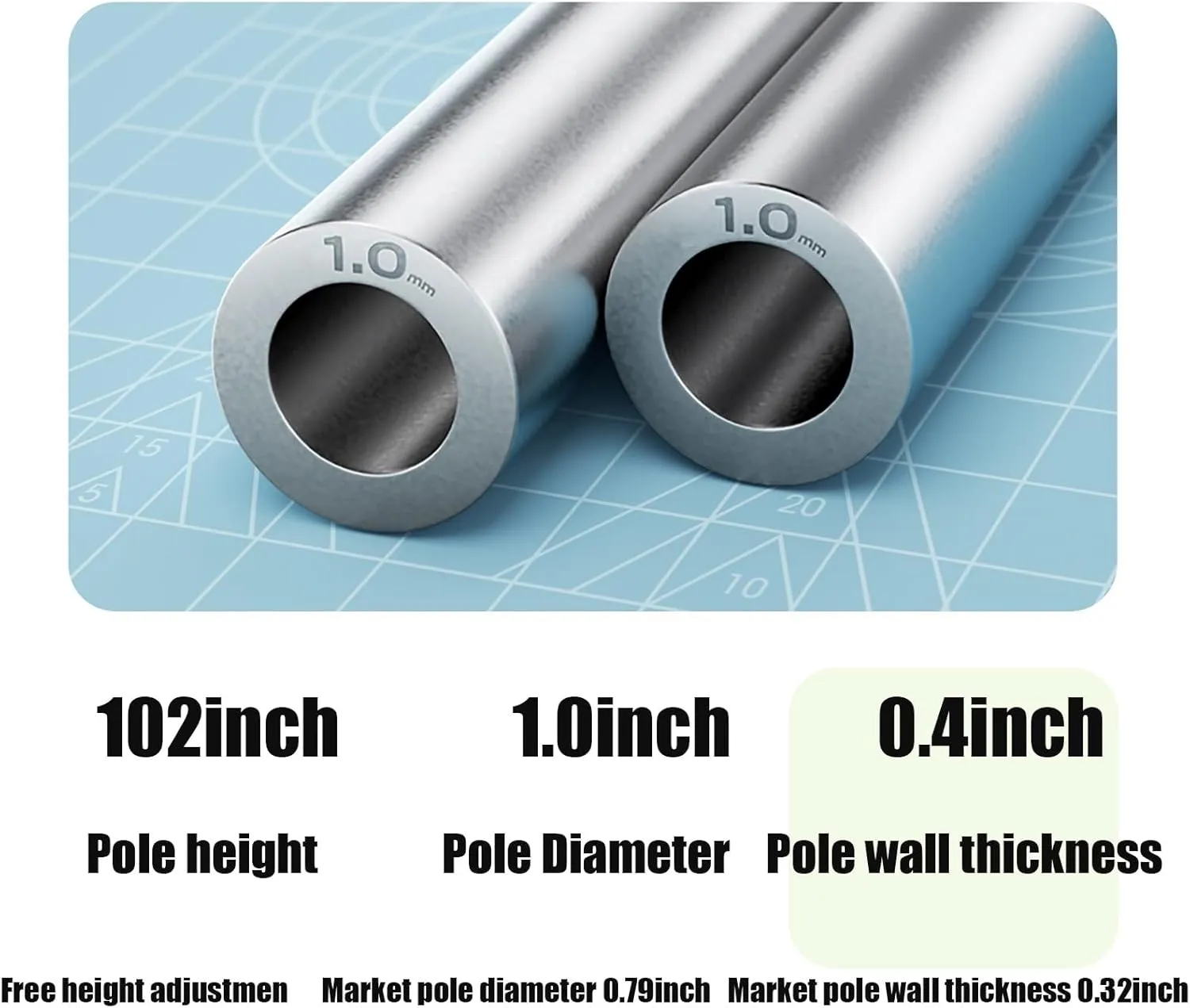 220x177inch Waterproof Portable Tarp Multifunctional with Poles Outdoor Camping Traveling Awning Backpacking Tarp Shelter Rain Tarp(Rice-White,177x173x102inch)