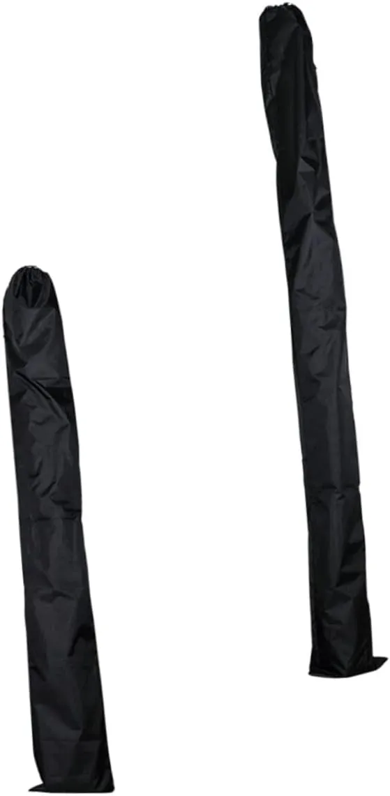 2pcs Mat Storage Bag Duffle Drawstring Storage Bag Basket Sack Blanket Canopy Bedding Holder Pillow Wicker Foam Mattress Storage Bag for Sleeping Mat Tote Nylon Black