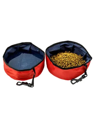 2pcs Outdoor Travel Pet Bowls