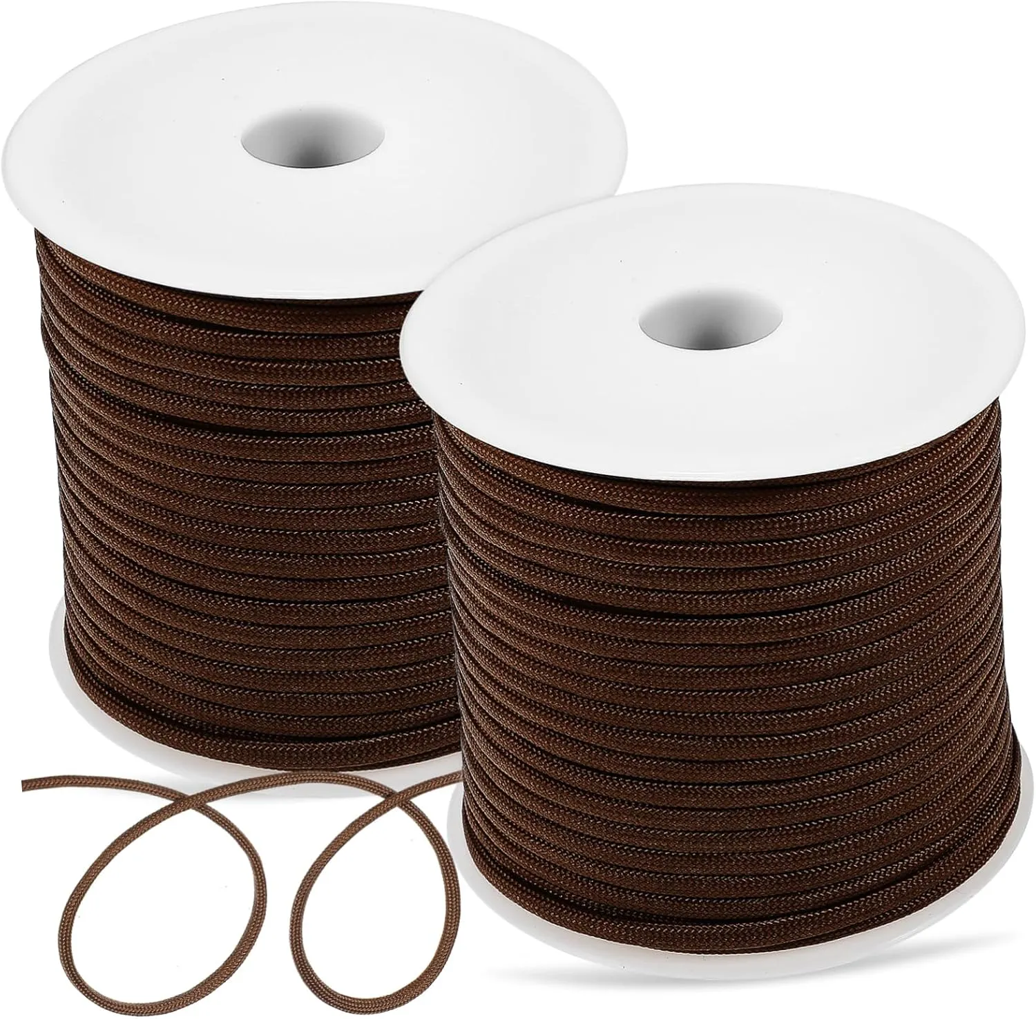 2rolls Portable para Cord Safety Cords for Camping Hiking and Outdoor Activities Multi-Purpose Survival Ropes for Tarp and Craft Use