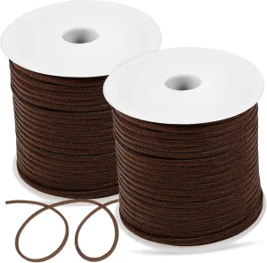 2rolls Portable para Cord Safety Cords for Camping Hiking and Outdoor Activities Multi-Purpose Survival Ropes for Tarp and Craft Use