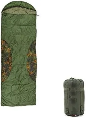 3-Season Envelope Sleeping Bag with Compression Bag, Lightweight, Camouflage for Camping