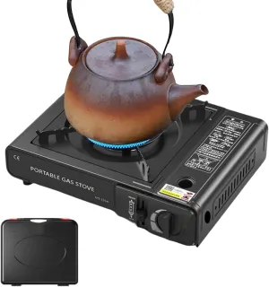 34x25.5x11.5cm Portable Camping Stove - Camping Cooktop | Windproof Outdoor Stove Burner | Compact & Lightweight Outdoor Cooktop | Kitchen Accessories For Heating Kitchen Use Outdoor Indoor Grilling