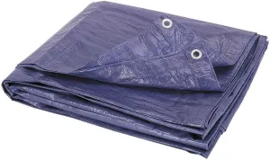 4 Mil Heavy Duty (11-1/2 Ft x 15-1/2 Ft.) Industrial Grade Waterproof Car Auto Motorcycle Tarp Tent Garage Shop Barn Tight Weave & Lamination