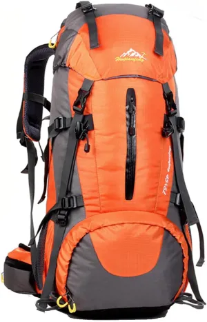 50L Hiking Backpack Waterproof Lightweight With Rain Cover,Outdoor Sport Daypack For Men Women Climbing Camping Touring