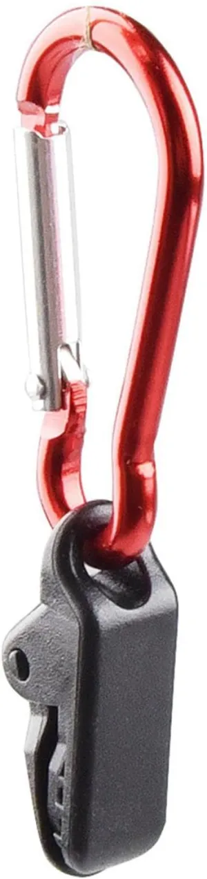 5X 12Pcs Tarp Clips with Carabiner Windproof Lock Grip Practical Tear Resistant