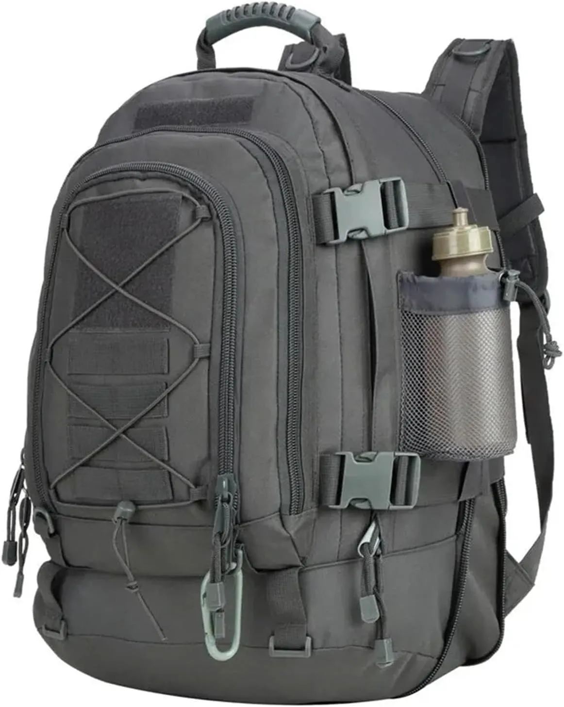 65L Large Capacity Outdoor Tactical Backpack Waterproof Climbing Travel Camping Hiking bag(Grey)