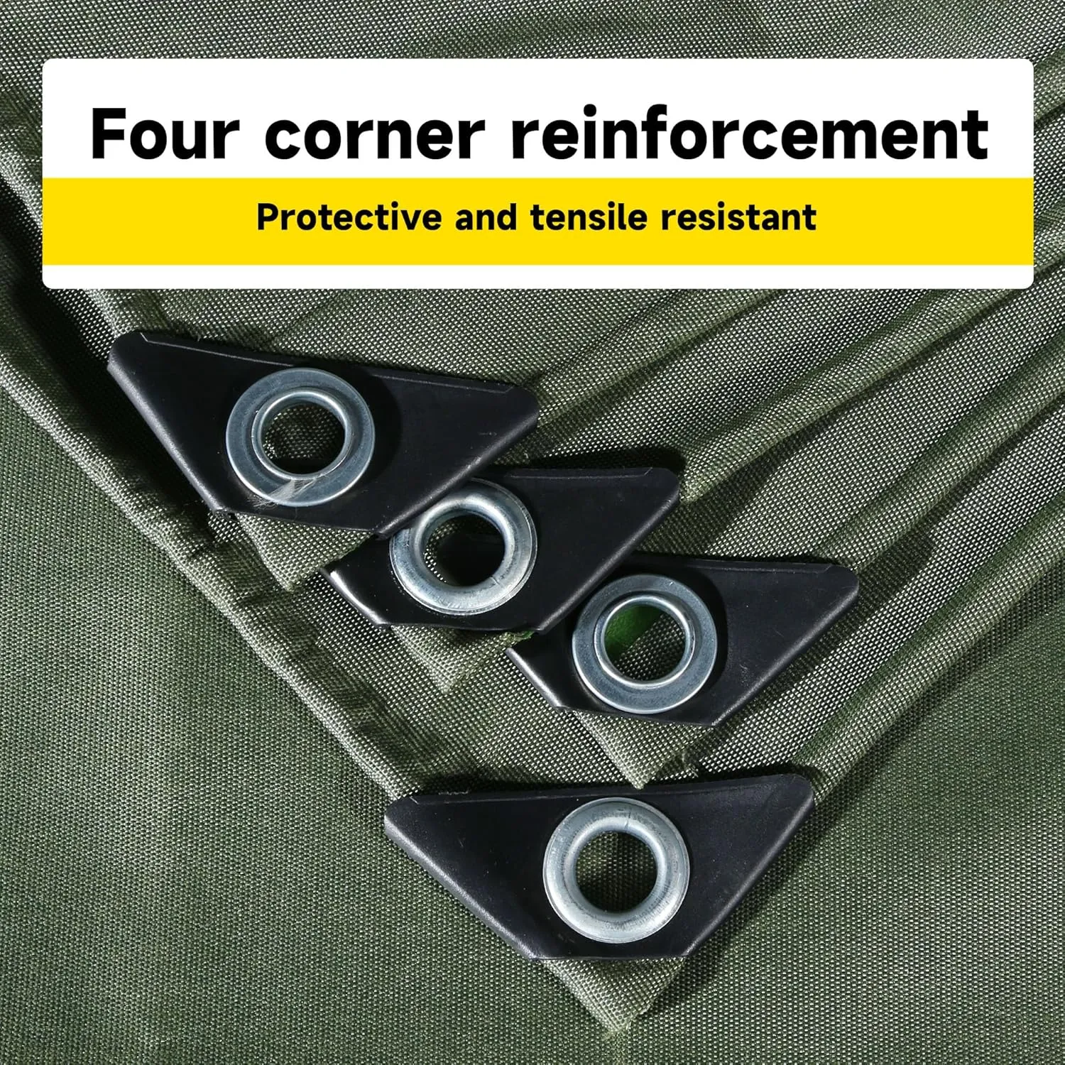 6'x8' 25Mil Ultra-Heavy Duty Waterproof Organic Silicone Coating Green Canvas Tarps with Grommets&Reinforced Edges, UV Resistant Durable Canvas Tarpaulin, Cover for Pool/Boat/Tent,Full Size