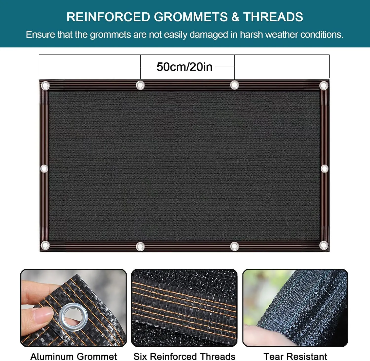 90% Black Shade Cloth, 10x20 FT Durable Mesh Tarp with Grommets, Resistant Garden Sun Shade Netting, Shading Antifreezing for Pergola, Greenhouse, Plants Growing,10x30ft/300x900cm