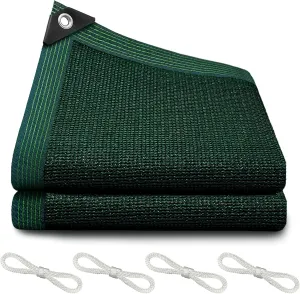 90% Blackish Green Shade Cloth for Garden, 6.5x10FT Resistant Garden Sun Shade Net, Durable Mesh Shade Tarp with Reinforced Grommets for Greenhouse, Plant, Chicken Coop, Pergola, Canopy