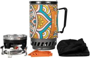 AD10A Personal Cooking System, Pot/Jet Burner Stove System, Compact Camping Cooktop with 1,4L Pot, Ideal for Hiking Camping Backpacking Fishing Hunting Trips and Emergency Use
