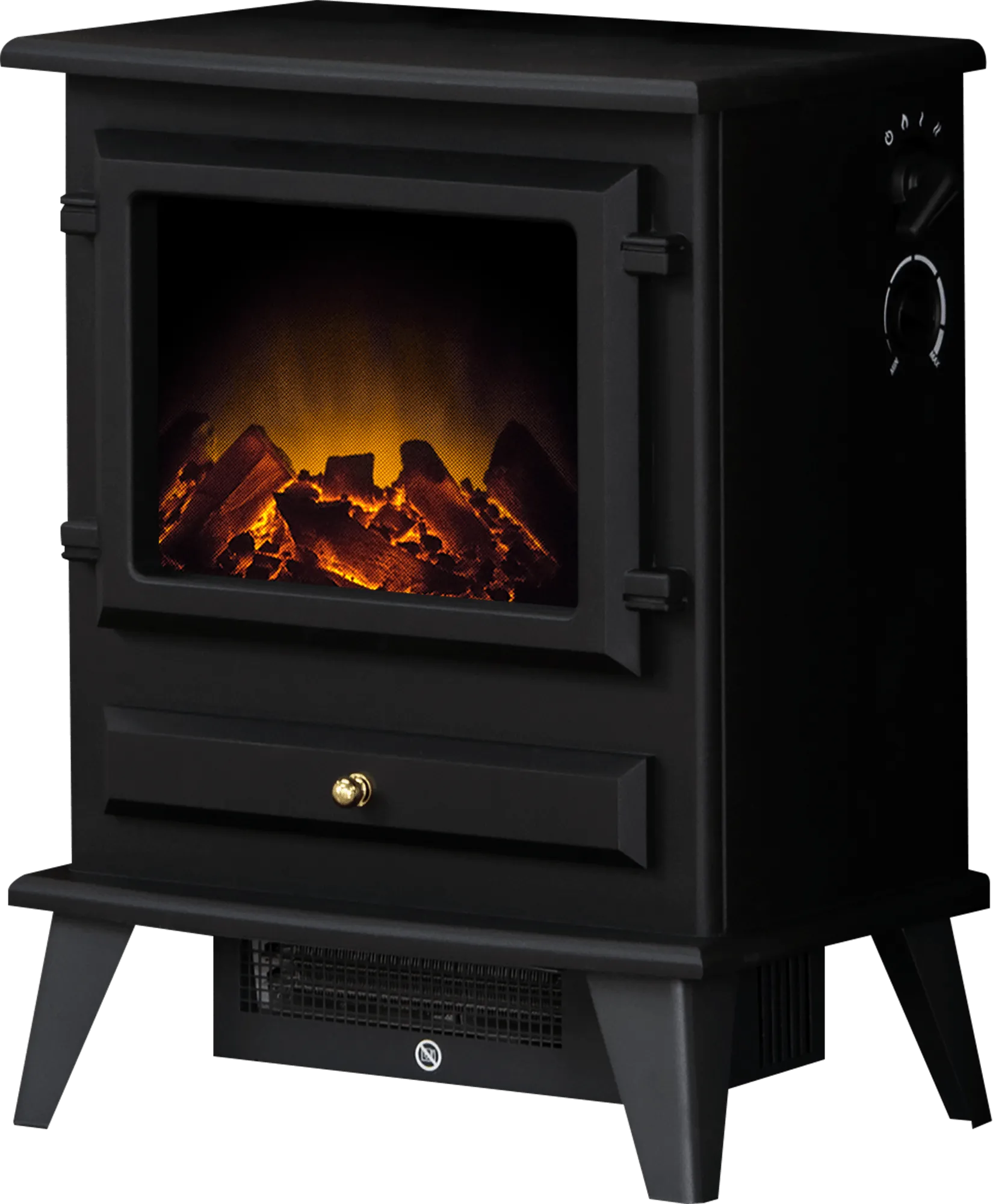 Adam Fire 13300 Adam Hudson Electric Stove in Black