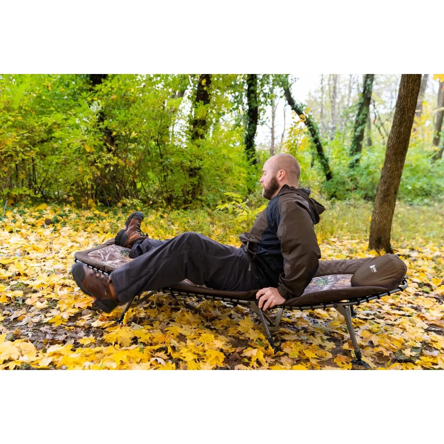 Adjustable Camo Camping Cot – North Fork Folding Cot, 77.9"L x 31"W, Portable for Outdoor Use