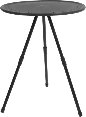 Adjustable Height Small Camping Table Round Portable Picnic Table Foldable Outdoor Barbecue Sturdy Compact Design