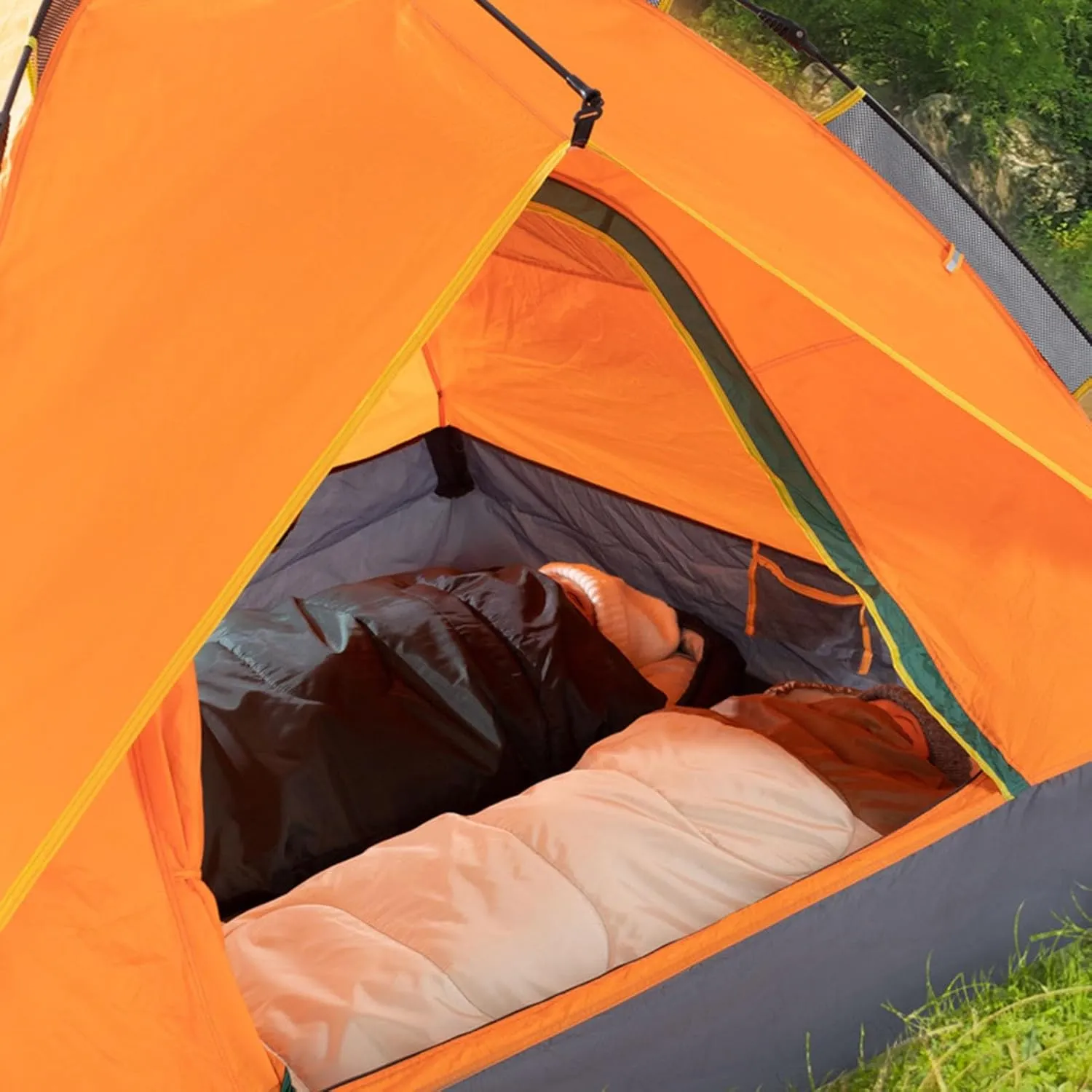 Adult Sleeping Bag,Camping Sleeping Bag,Splicable Double Sleeping Bag,Can Be Used in 4 Seasons Lightweight Waterproof Warm and Machine Washable,Suitable for Adults