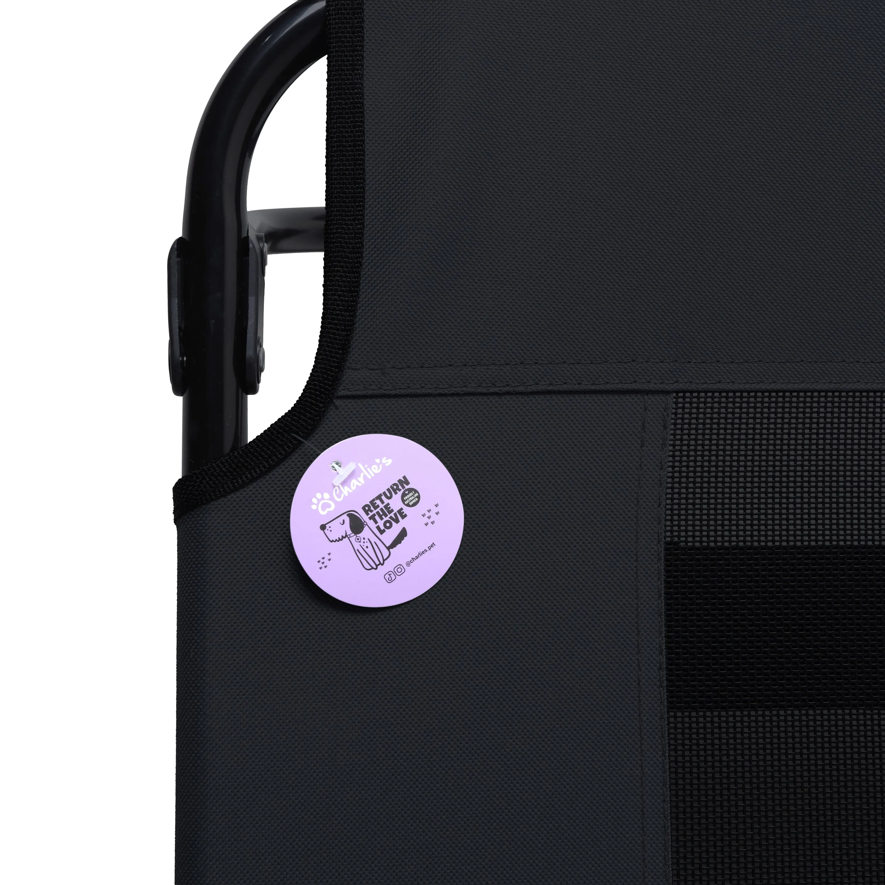 Adventure Foldable Travel Pet Cot Black