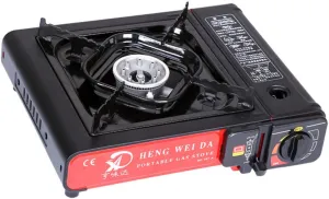 All-Purpose Portable Gas Stove Stainless Steel Outdoor Cooker Windproof Perfect for Camping Picnics