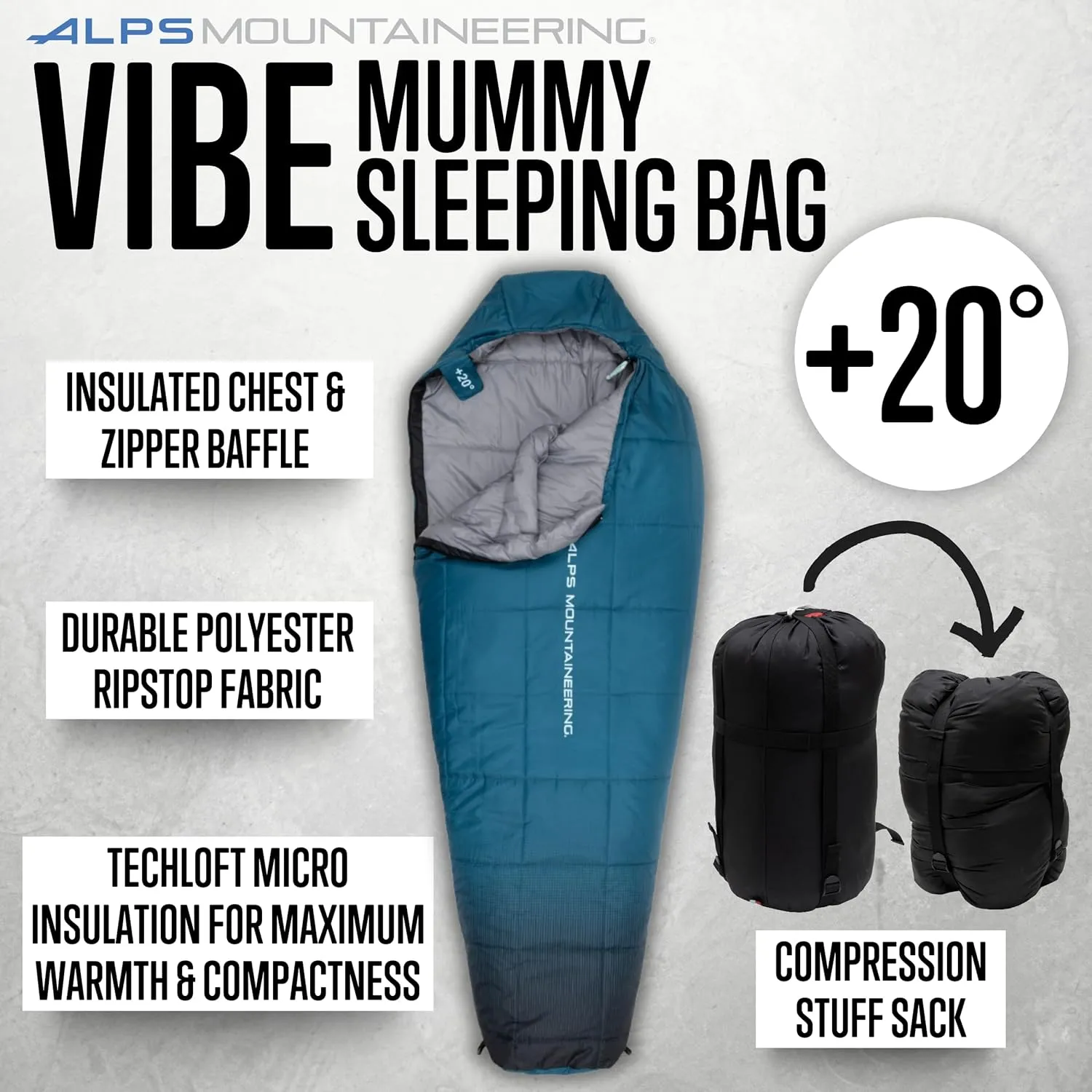 ALPS Mountaineering Sleeping-Bags Vibe  20°