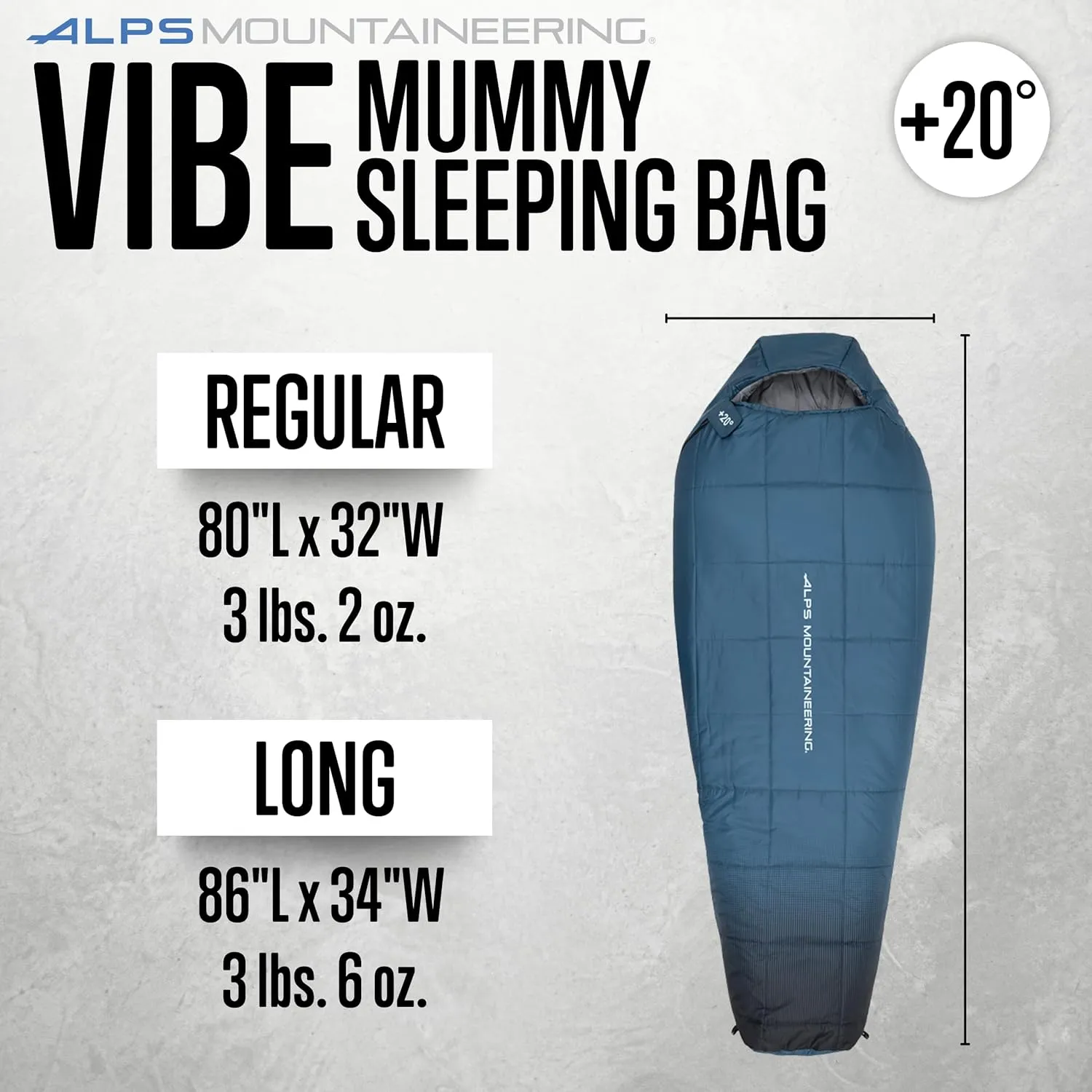 ALPS Mountaineering Sleeping-Bags Vibe  20°