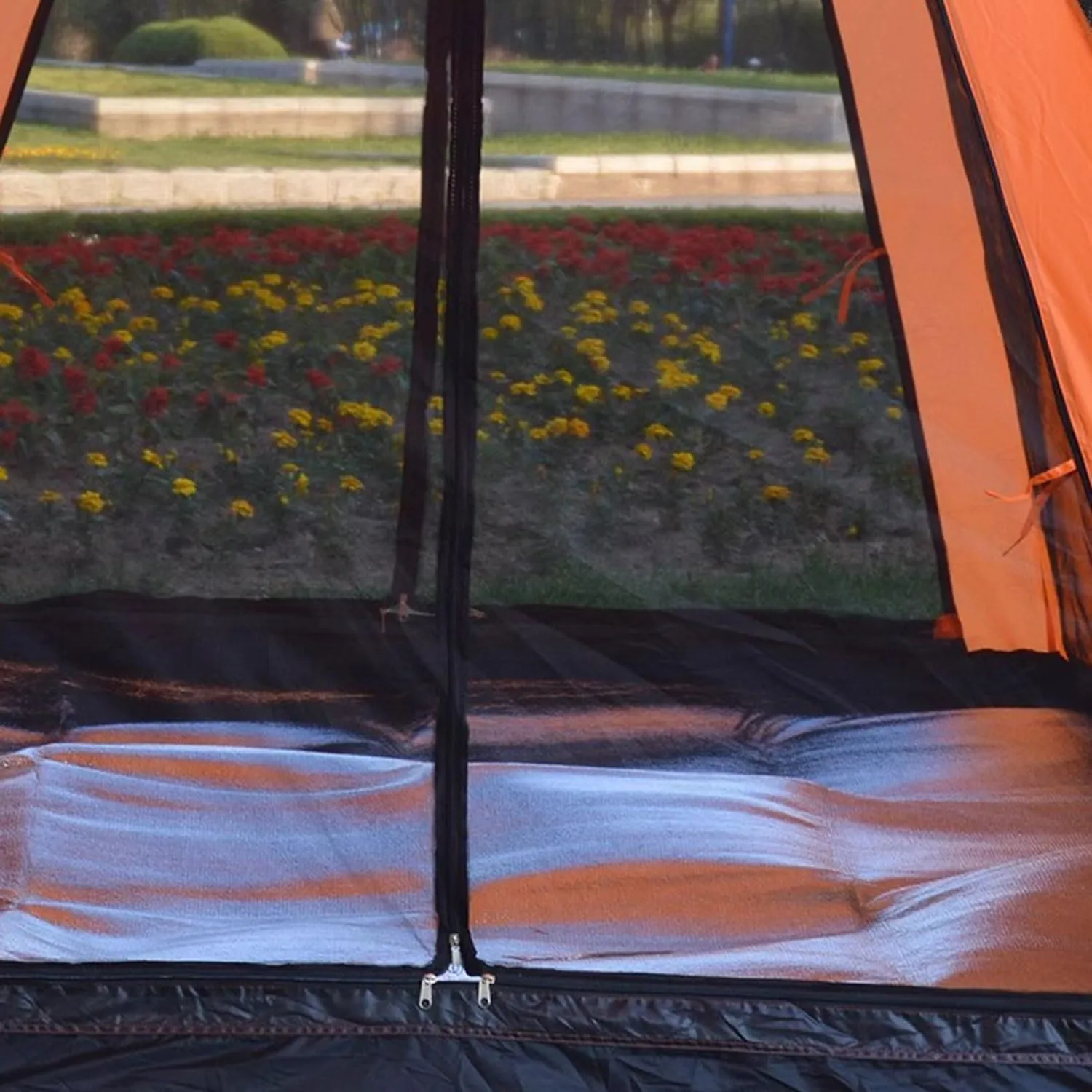 Aluminium Sleeping Mat Foam Mats, Sleeping Mat 7mm Thick Outdoor Double-Sided Moisture-Proof Foldable Tent for Camping Insulated Mat Foldable Tent Mat Floor Mat Thermal Mat