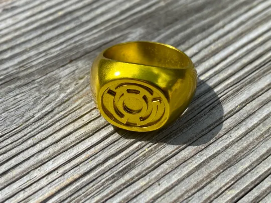 Anodized Yellow Fear Ring