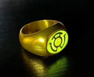 Anodized Yellow Fear Ring