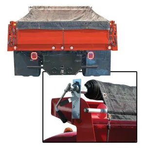 Anti-Sail Roller Retention Bar For Rear of Dump Tarps