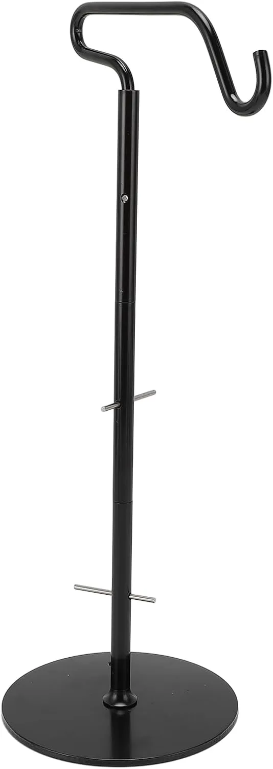 Asixxsix Adjustable Camping Lantern Stand, Collapsible Lightweight Aluminum Pole with Sturdy Base and Storage Bag, Ideal for Camping, Hiking, Fishing, Picnicking