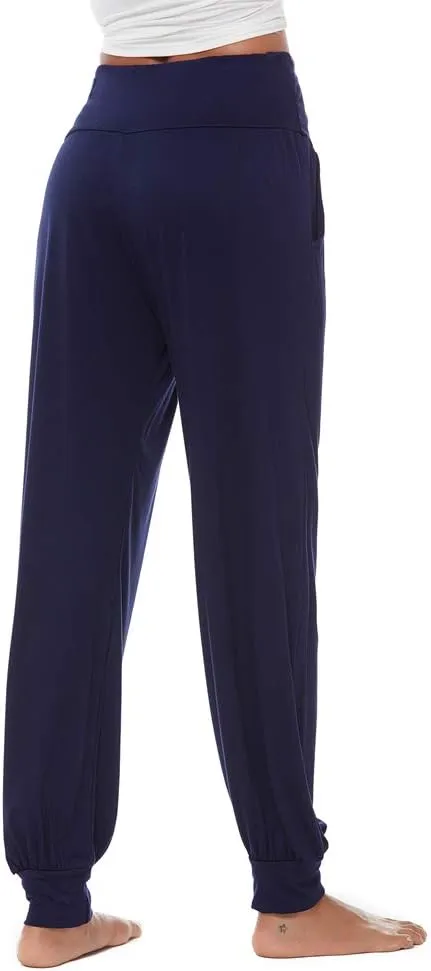 AvaCostume Women's Loose Yoga Harem Workout Pants with Pockets