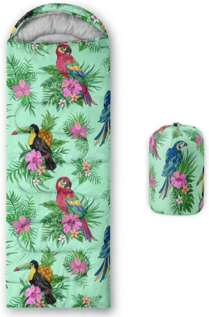Axolotl Colorful Dinosaur Sleeping Bag For Kids–Lightweight Warm Cold Weather Palm Trees Sleeping Bags,Waterproof Portable Sleeping Bag For Backpacking Outdoor Indoor 3-4 Seasons,Camping Sleeping Bags