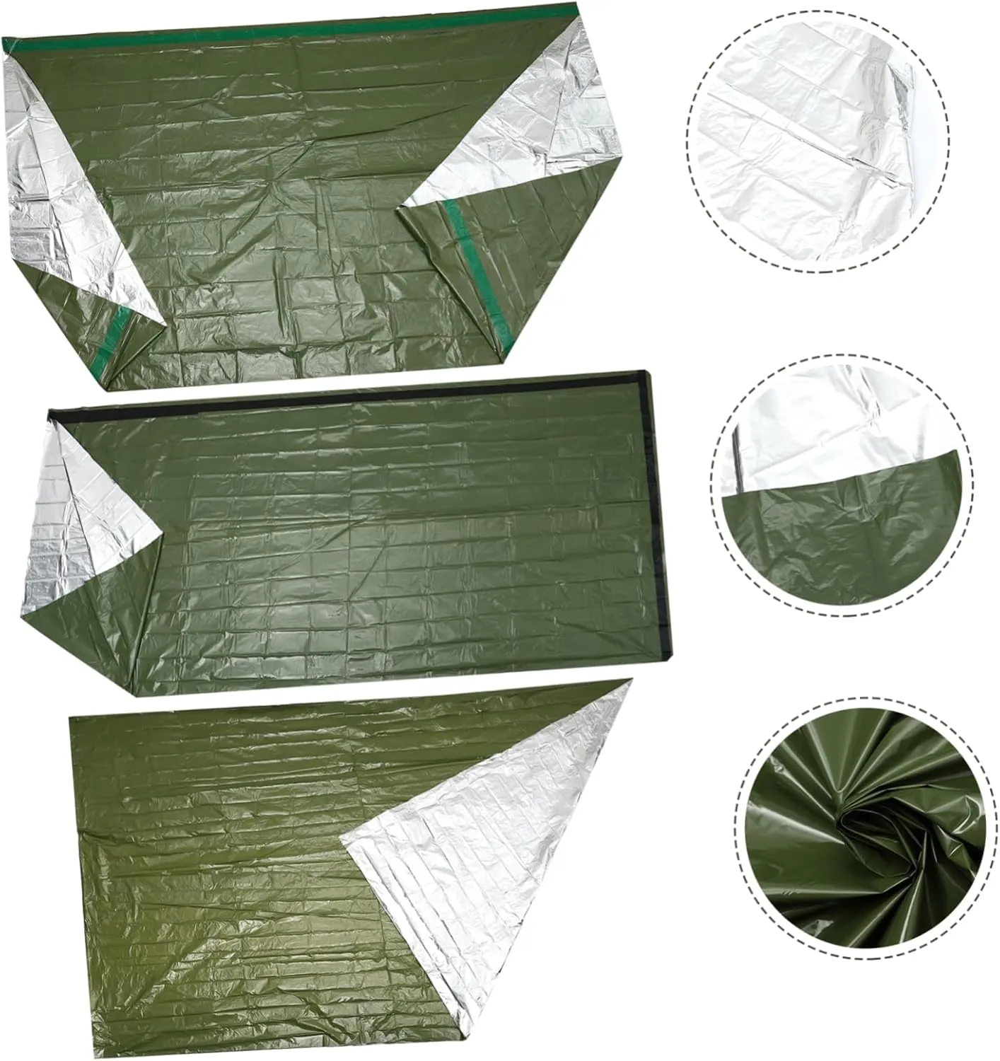 balacoo Emergency Tent Portable Bag Thermal Blanket Survival Emergency Sleeping Sack Outdoor Camping Tool