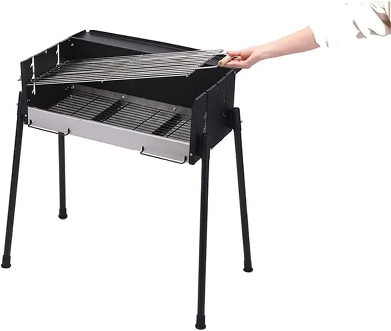 Barbecue Rack Outdoor Home Barbecue Stove Foldable Charcoal Grill Fork Barbecue Utensils Grilled Fish