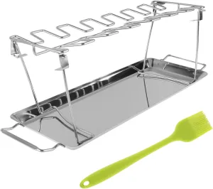 Barbecue Rack Set Stainless Steel Grill Foldable Camping Grill Outdoor BBQ Tool Easy to Assemble