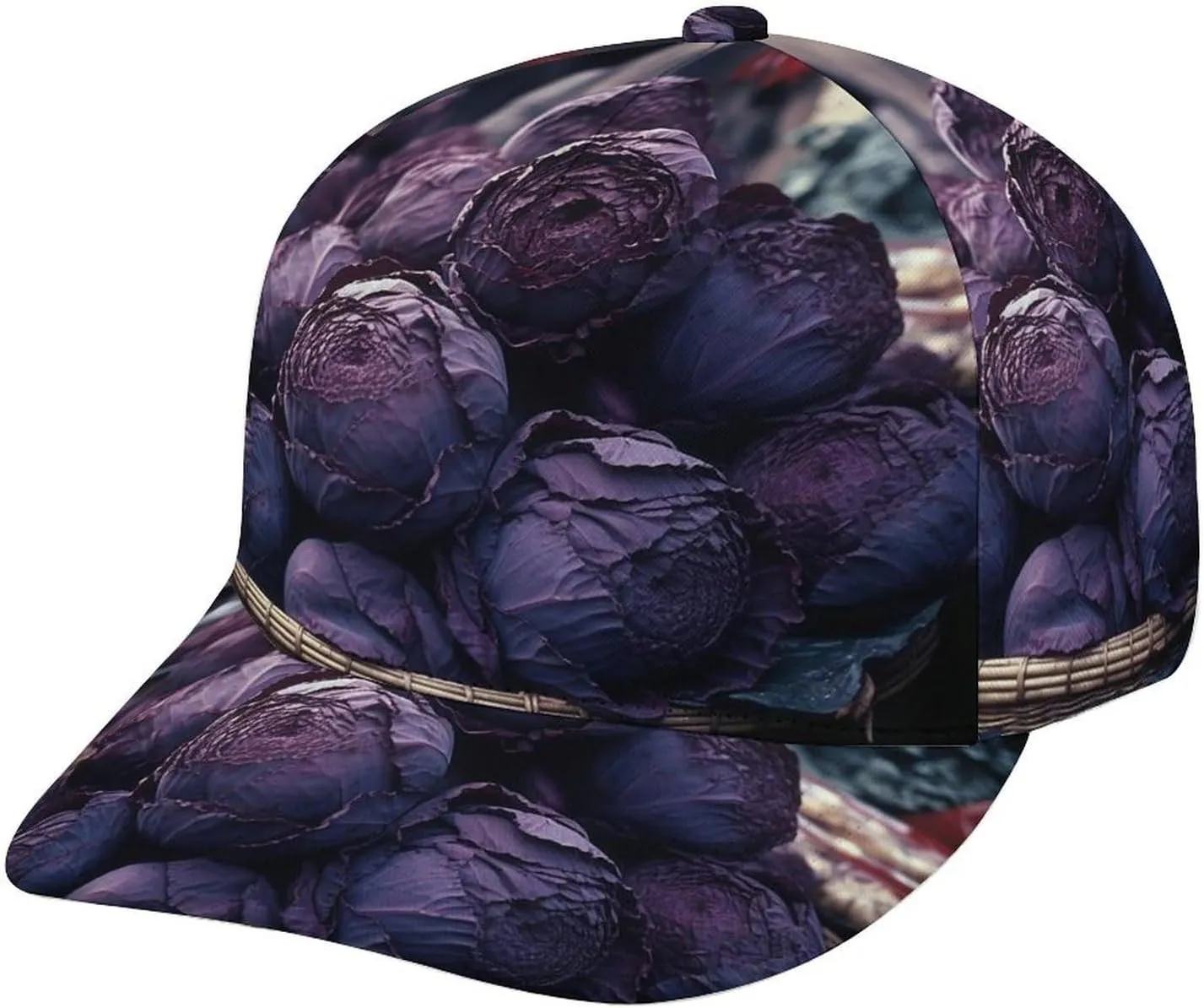 Baseball Cap Purple Cabbage Dad Hat Golf Baseball Hat for Men Women Adjustable Trucker Hat